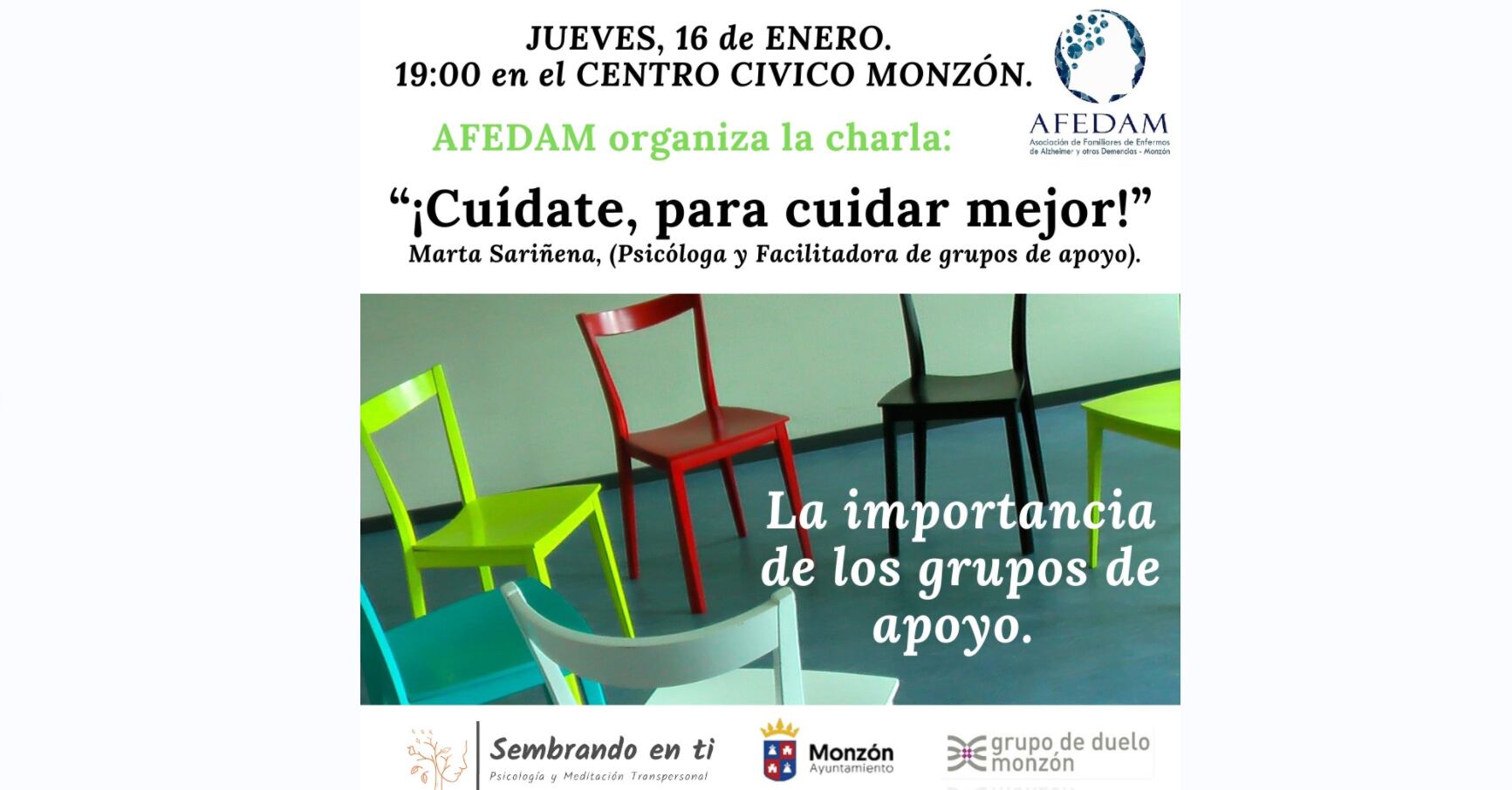 Cartel Charla ¡Cuidate, para cuidar mejor!