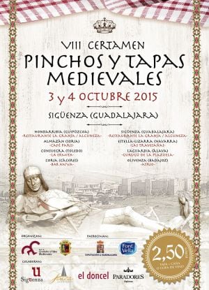 Cartel del VIII Certamen de Pinchos y Tapas Medievales.