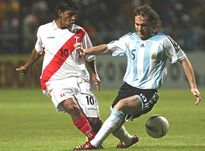 Gabi Milito con la selección Argentina.