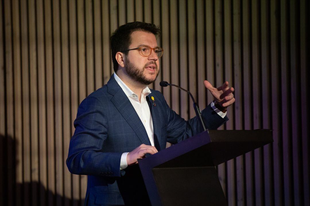 El vicepresidente de la Generalitat, Pere Aragonès