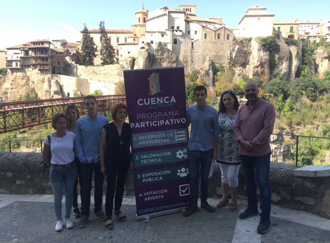 Imagen de la presentación de la campaña "Cuenca en marcha" de Podemos