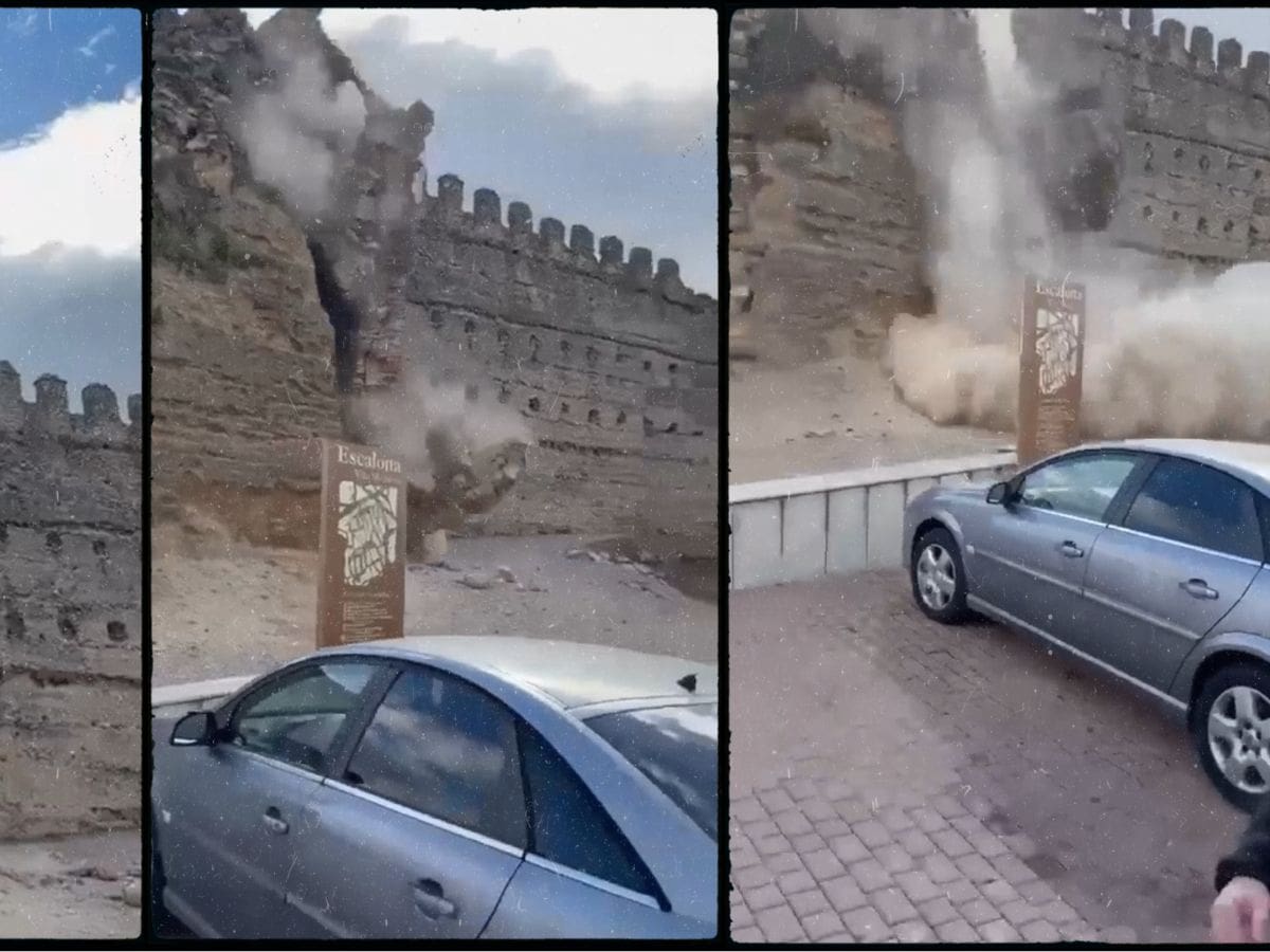 Se derrumba la torre albarrana del Castillo de Escalona (Toledo), con más de siete siglos de historia