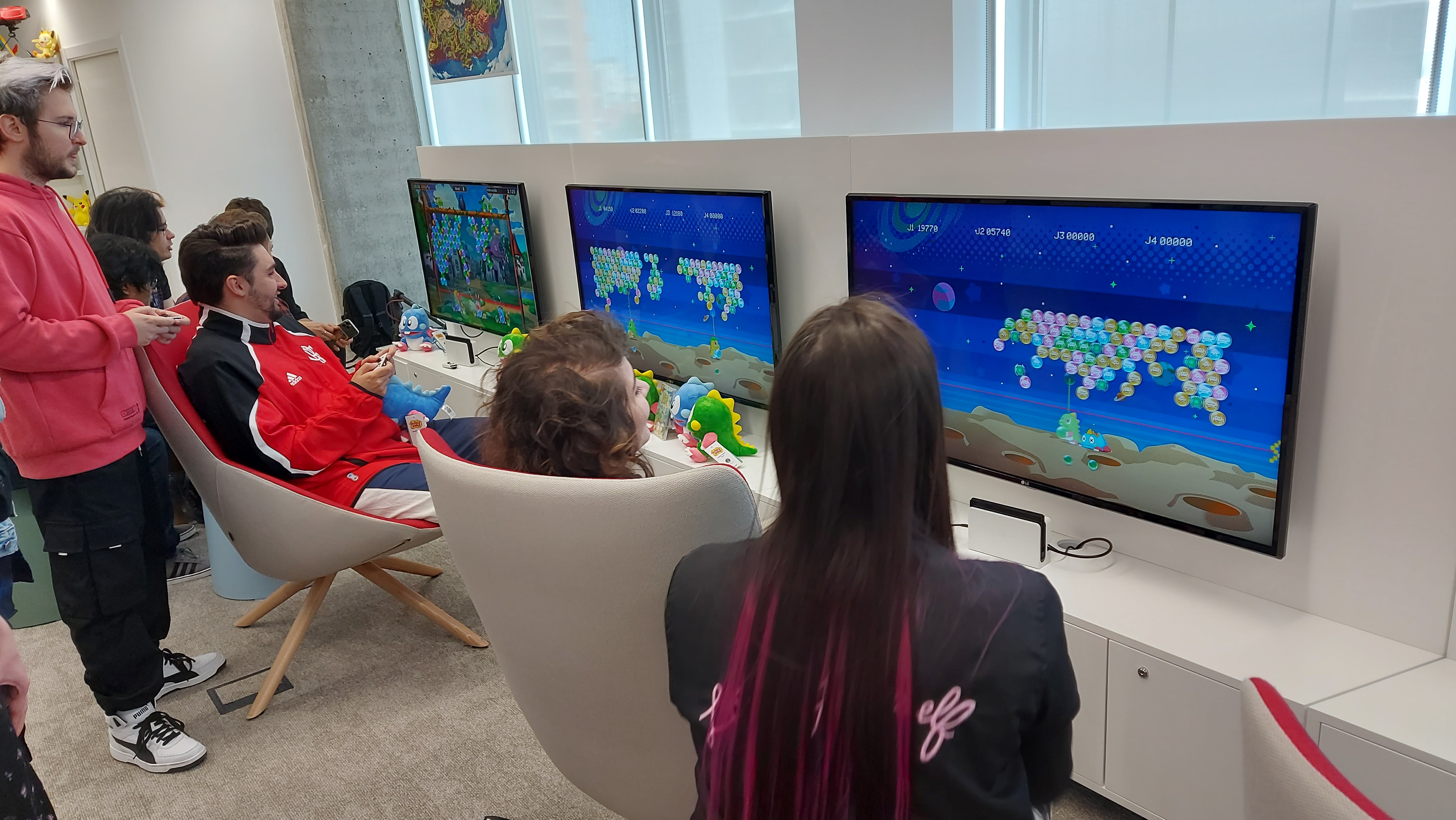 La presentación del juego en las oficinas de Nintendo en Madrid