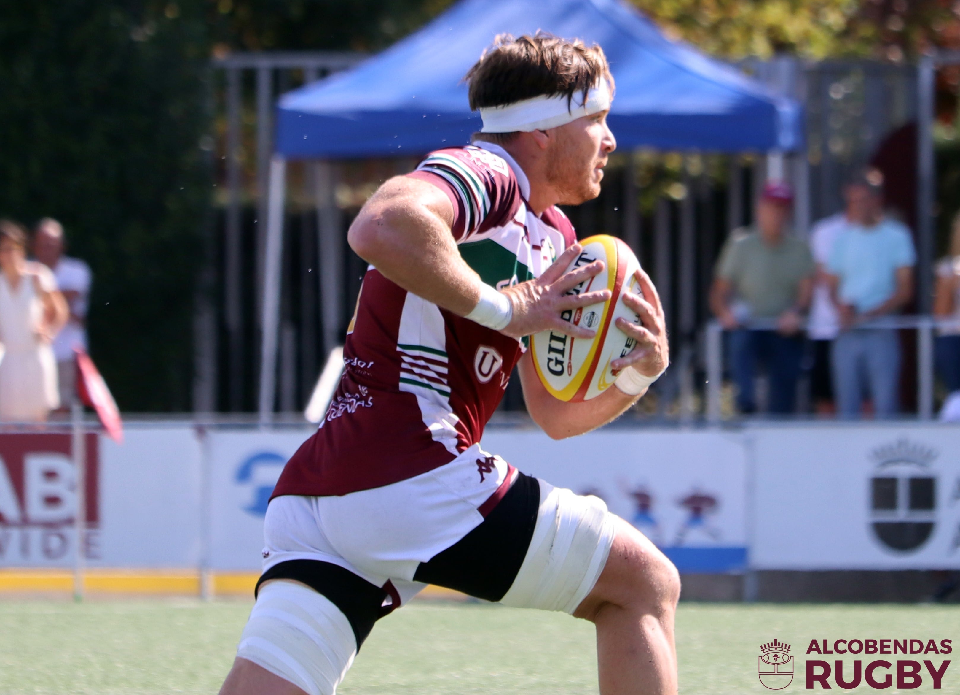 Agustín Schab durante el encuentro entre Silicius Alcobendas Rugby y AMPO Ordizia