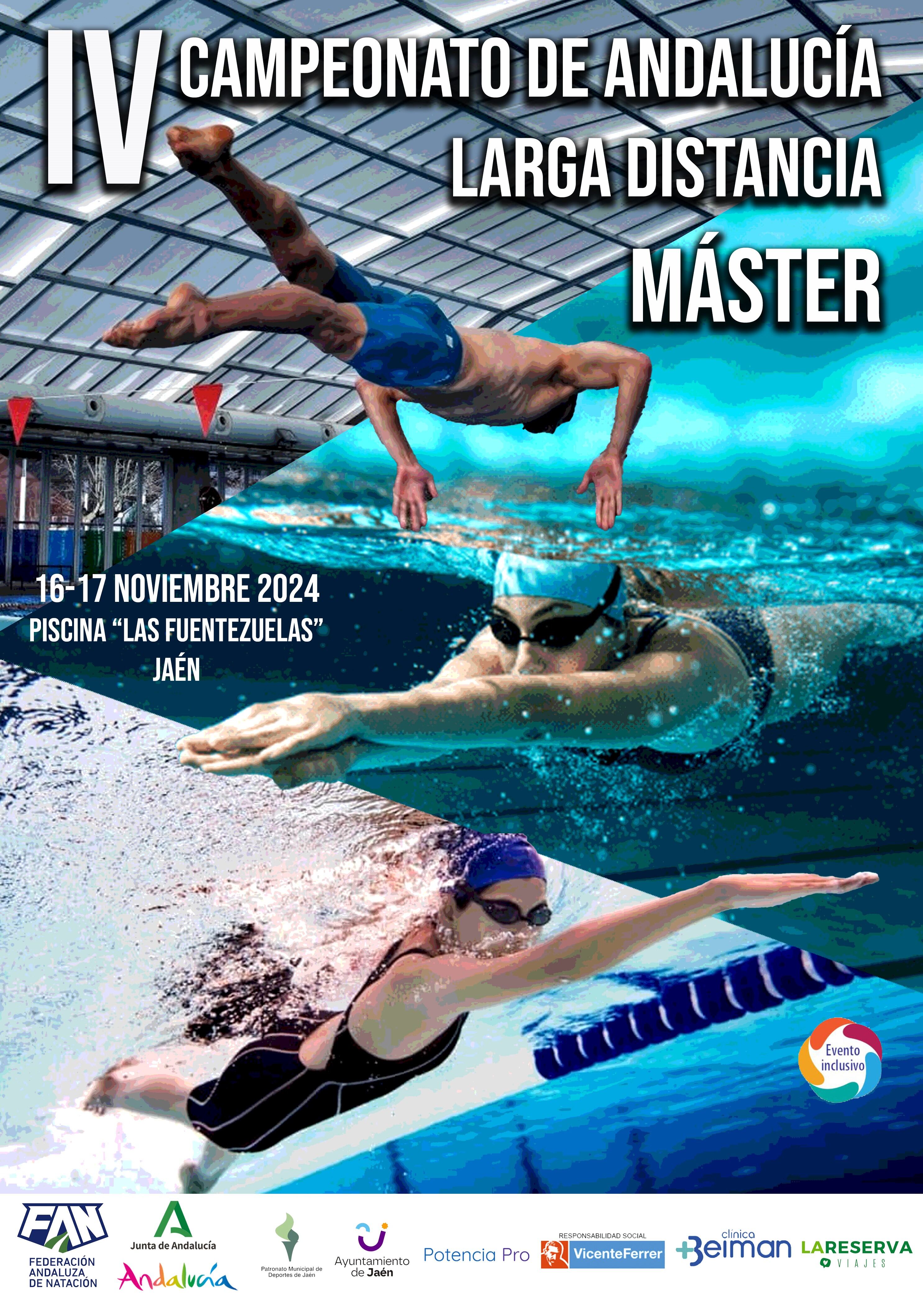 Jaén sede del Campeonato de Andalucía máster de natación