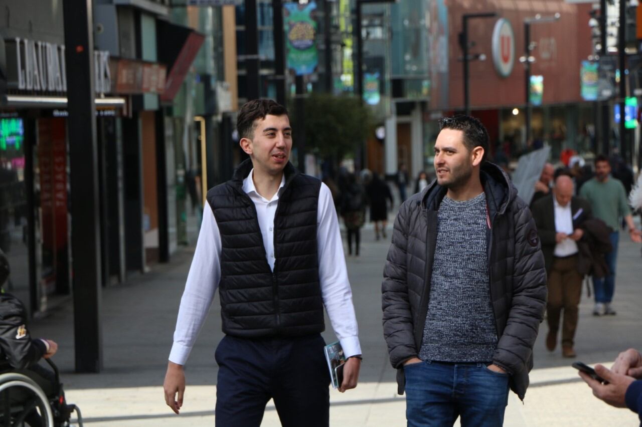 Els candidats d'Acció Abdou Taouil i Vladimir Martins