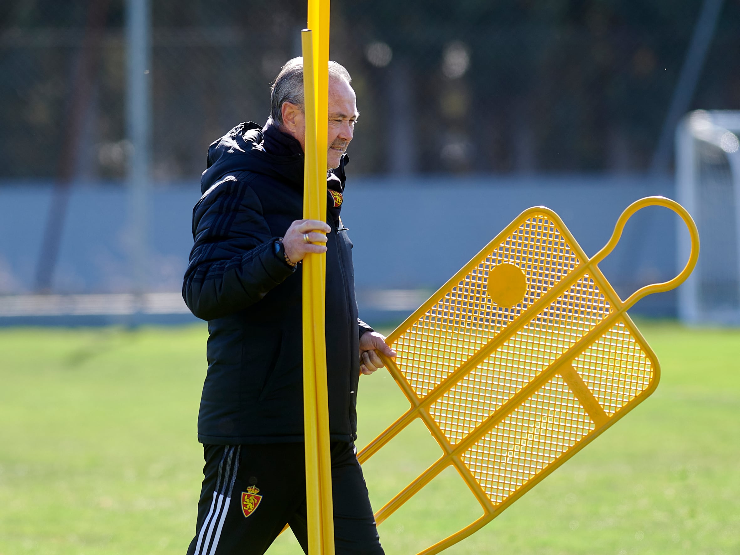 JIM, en un entrenamiento en la Ciudad Deportiva