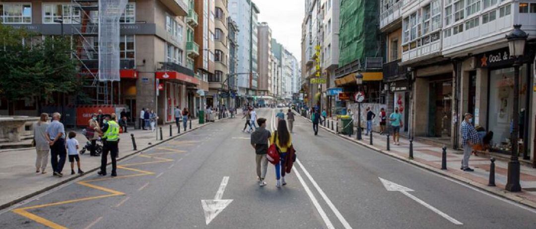 La Calle San Andrés en uno de los días en los que se cerró al tráfico