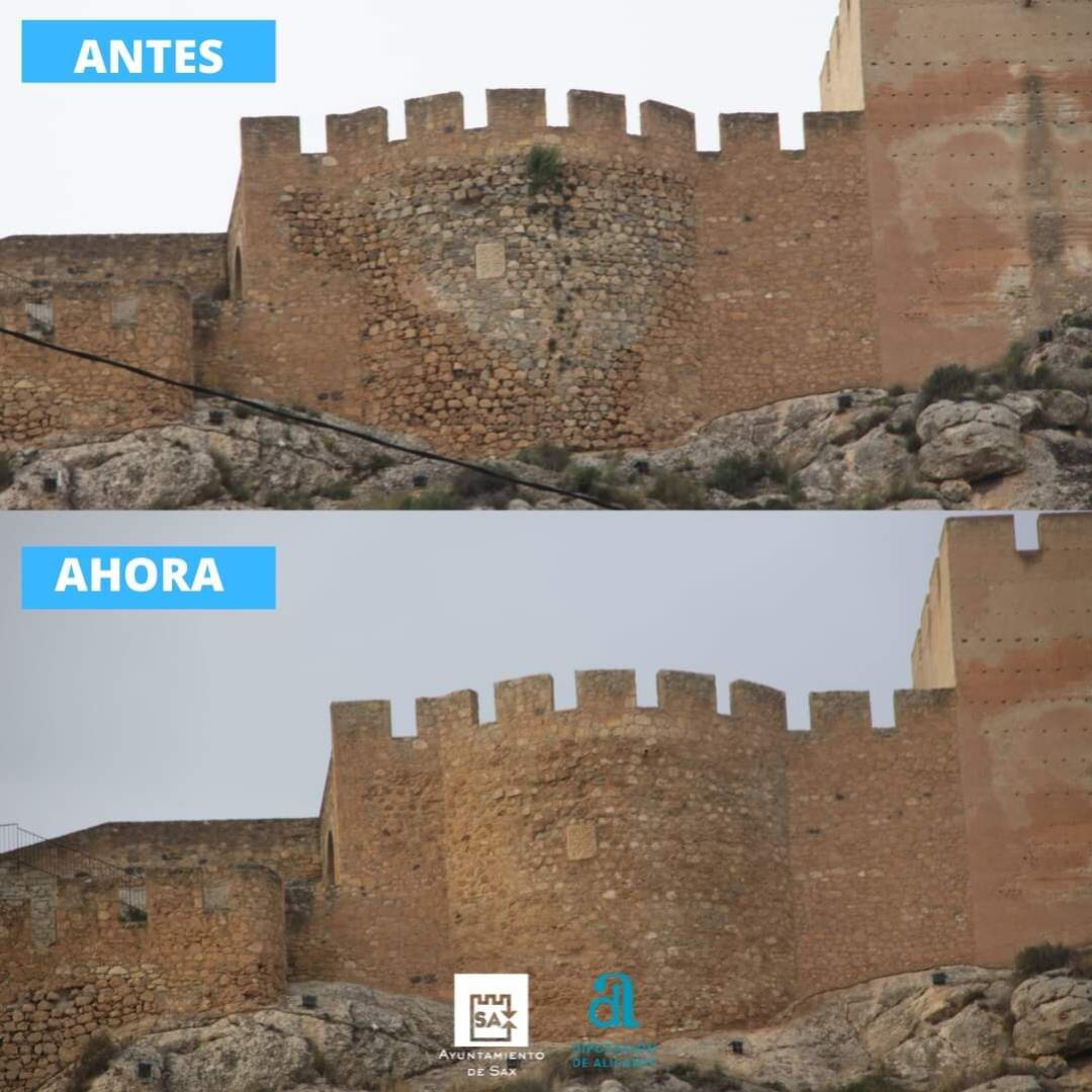 Imagenes del Castillo, antes y después