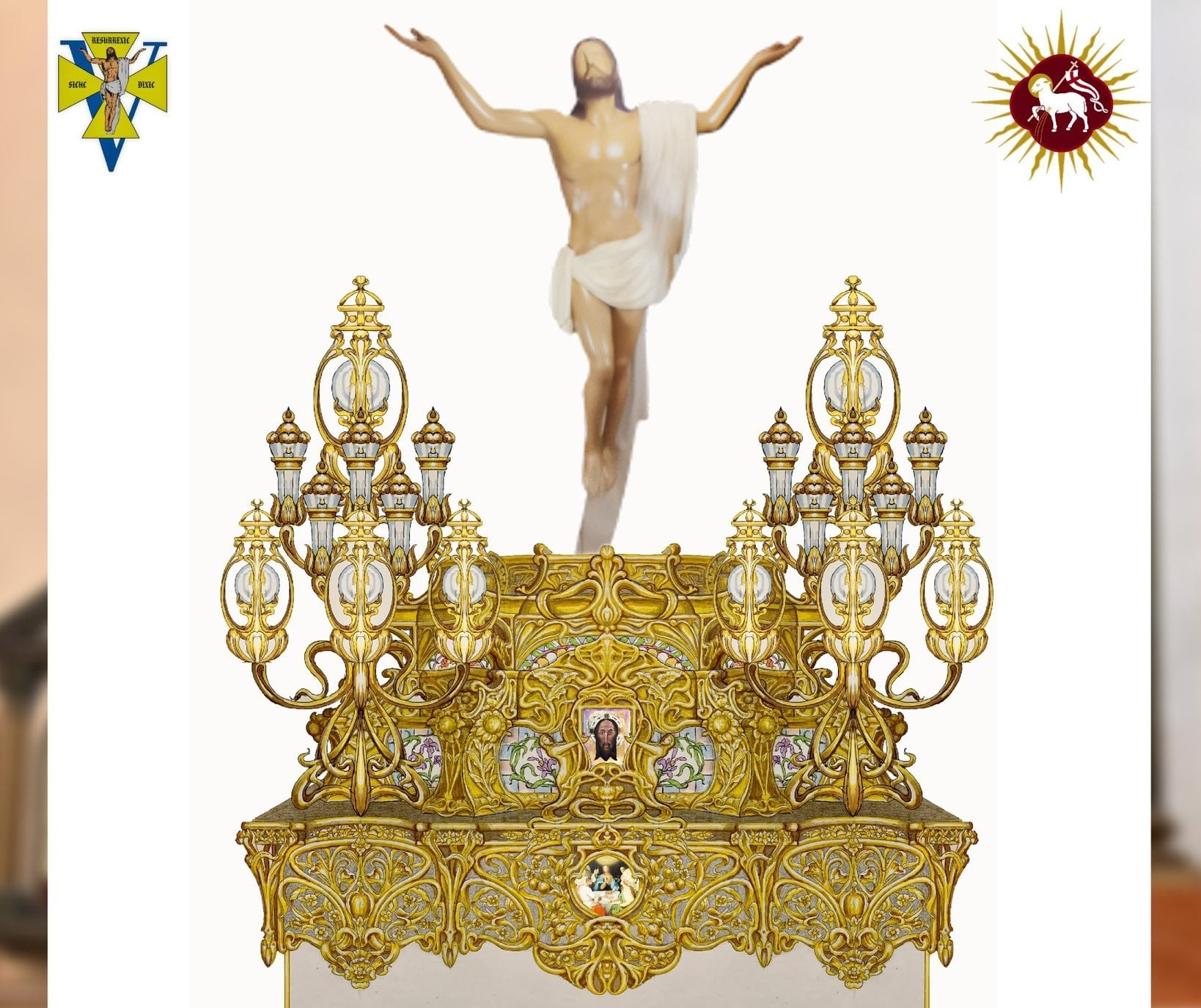 Proyecto de nuevo paso procesional para el Resucitado de Jaén.