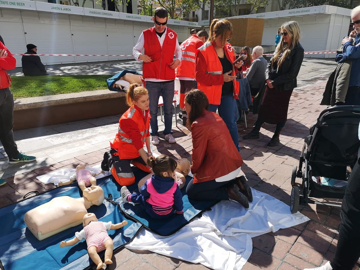 La plaza de la Unesco de Getafe, epicentro de la salud con pruebas y asesoramientos