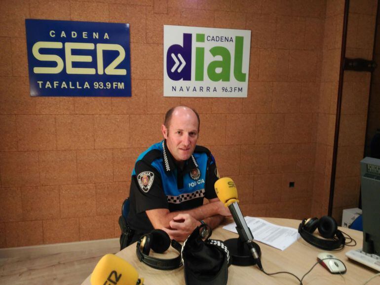 Javier Mari Pérez, jefe de Policía Municipal de Tafalla, entrevistado en &quot;Hoy Por Hoy Tafalla&quot;