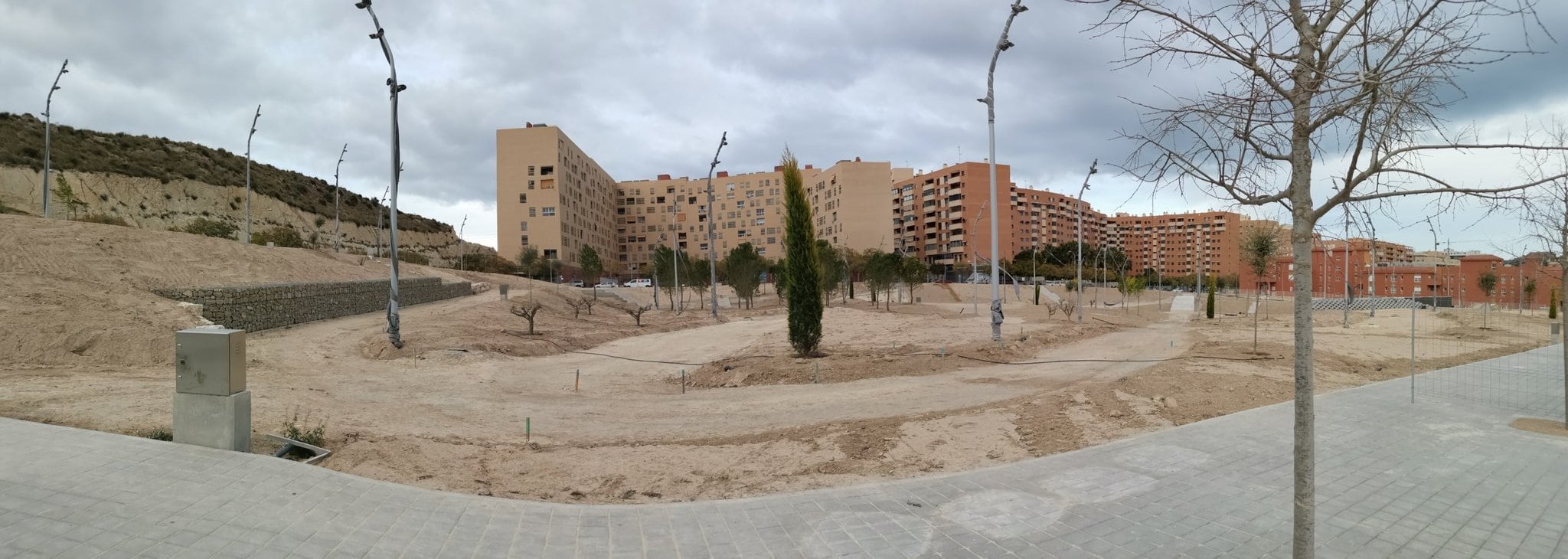 Estado en el que se encuentra actualmente el parque tras la paralización de las obras