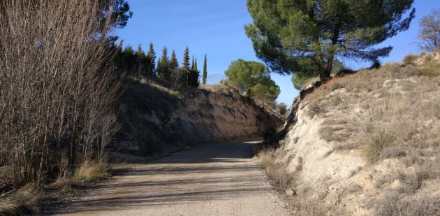 Recorrido de la Vía Negrín entre Belinchón y Tarancón.