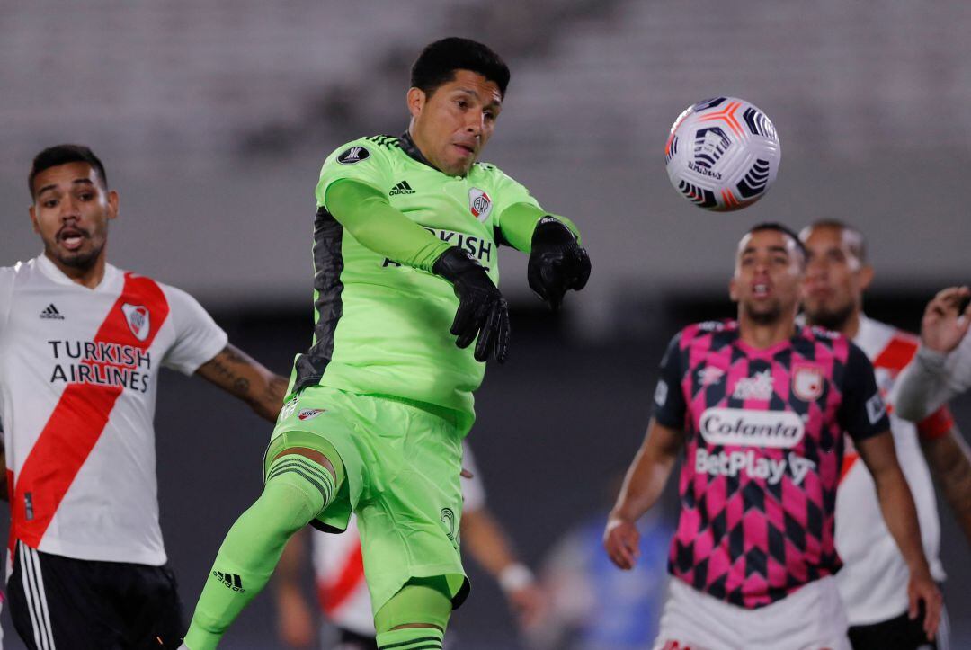 Enzo Pérez, en un momento del encuentro