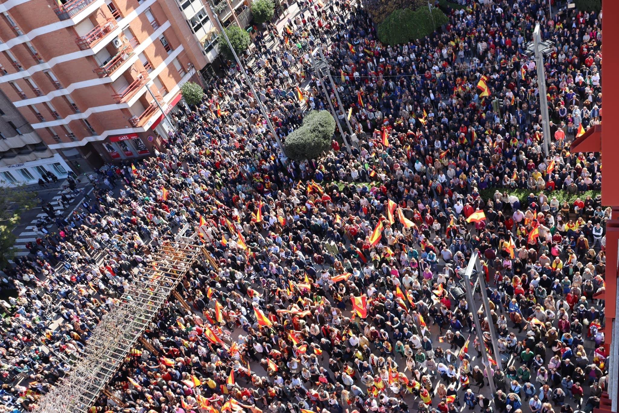 Concentración contra la Amnistía en Guadalajara