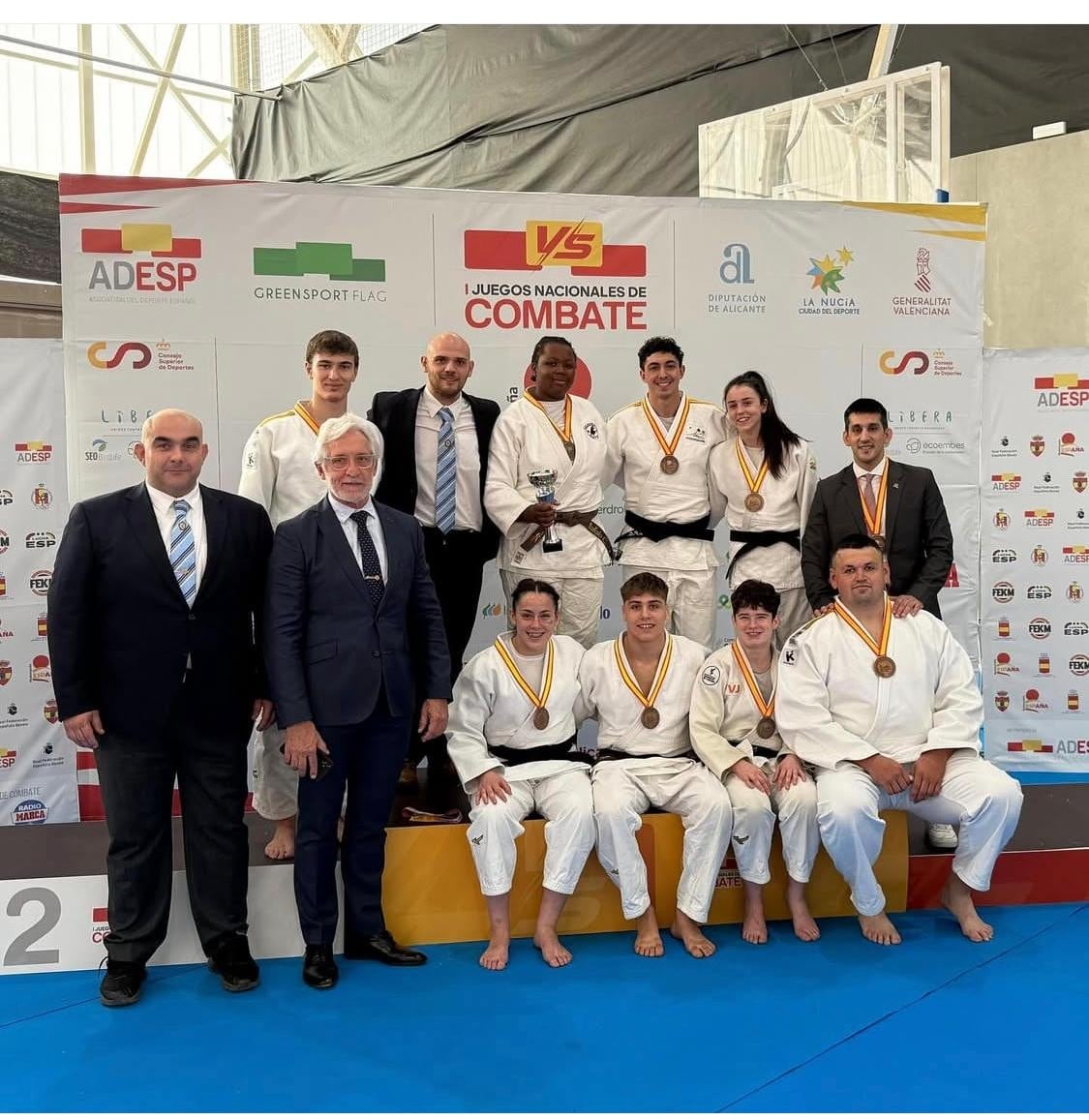 Equipo de Aragón en el Campeonato de España de Judo Equipos Mixto