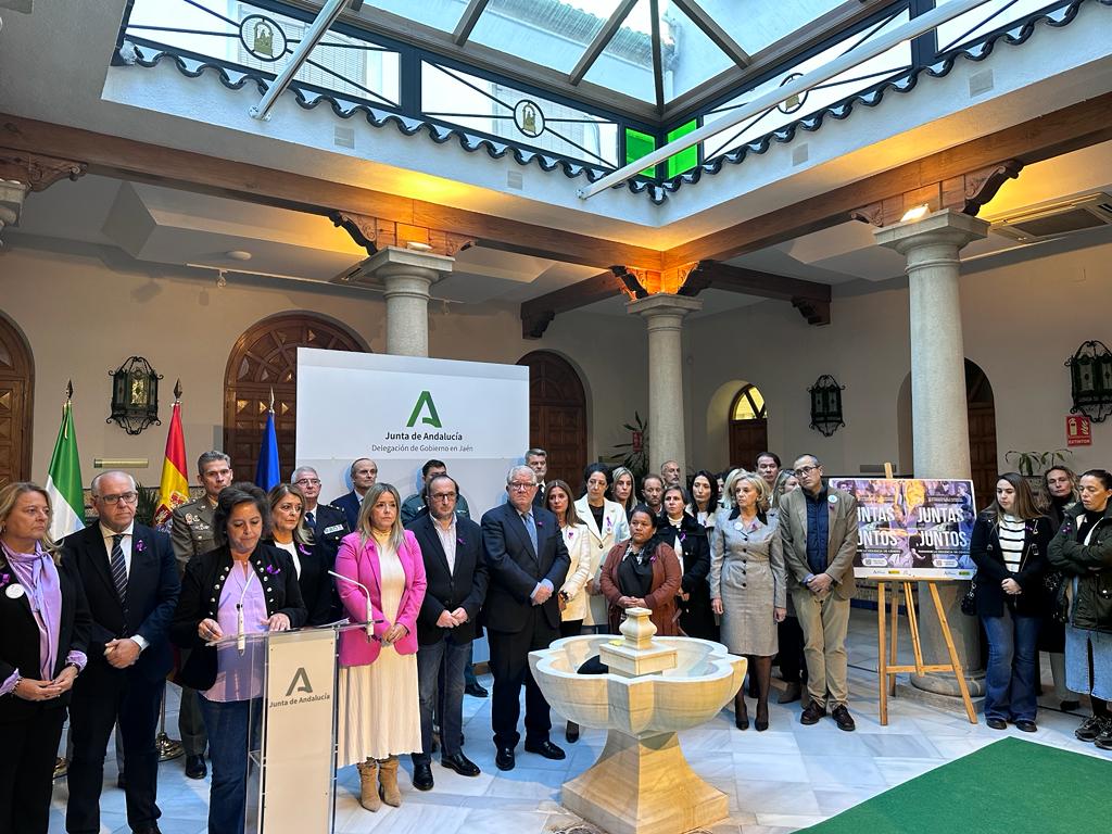 Acto institucional de la Junta de Andalucía de Jaén con motivo del 25-N