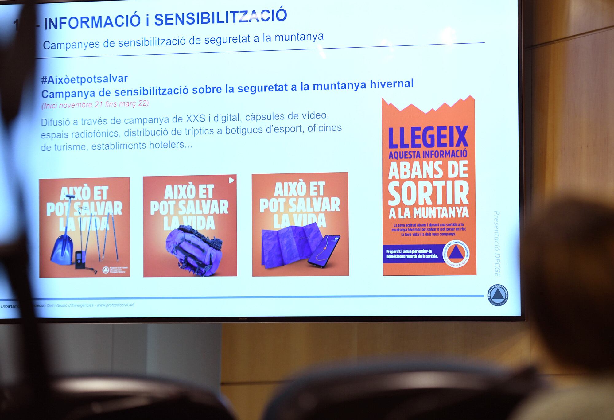 Roda de premsa de Balanç anual de Protecció Civil.