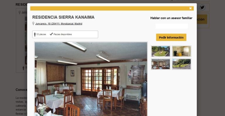 Información de la Residencia Sierra Kanaima en internet