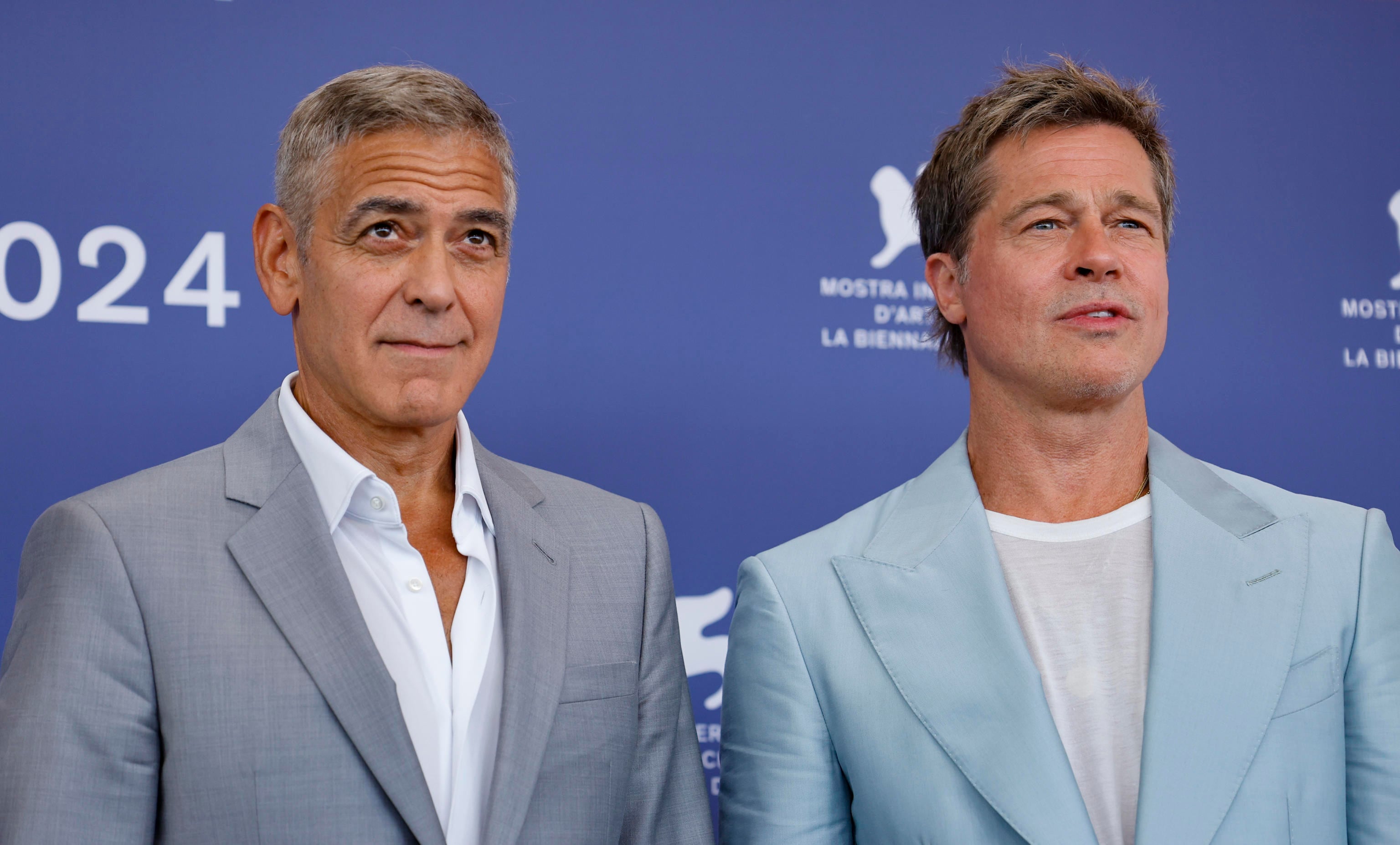 George Clooney y Brad Pitt / EFE/EPA/FABIO FRUSTACI