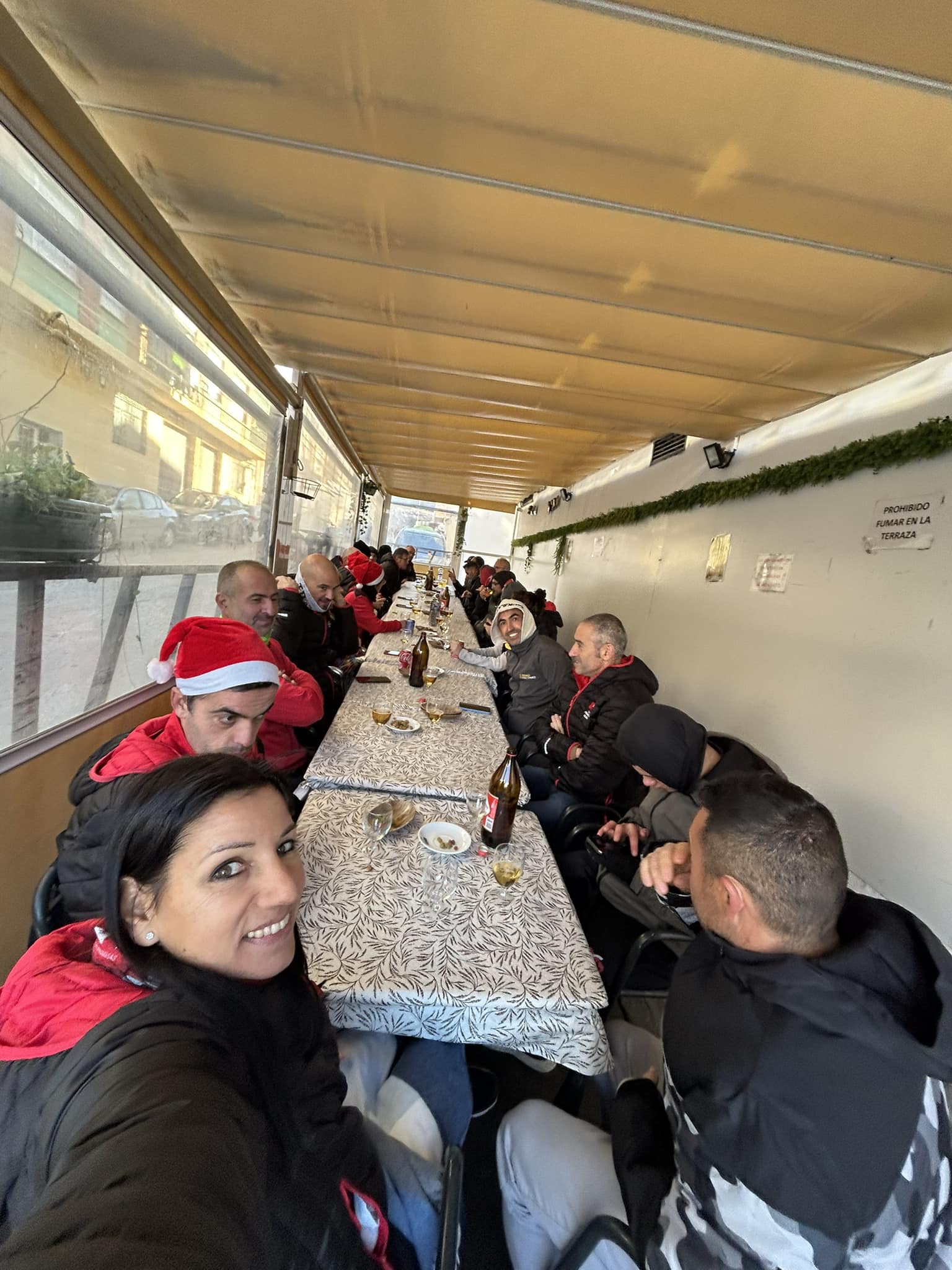 Almuerzo tras el entrenamiento