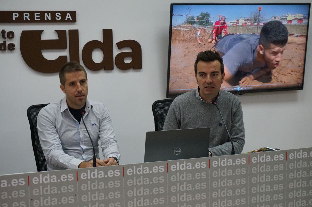 Héctor Vals, Dtor. de la prueba, y Fernando Gómez, edil de Deportes de Elda