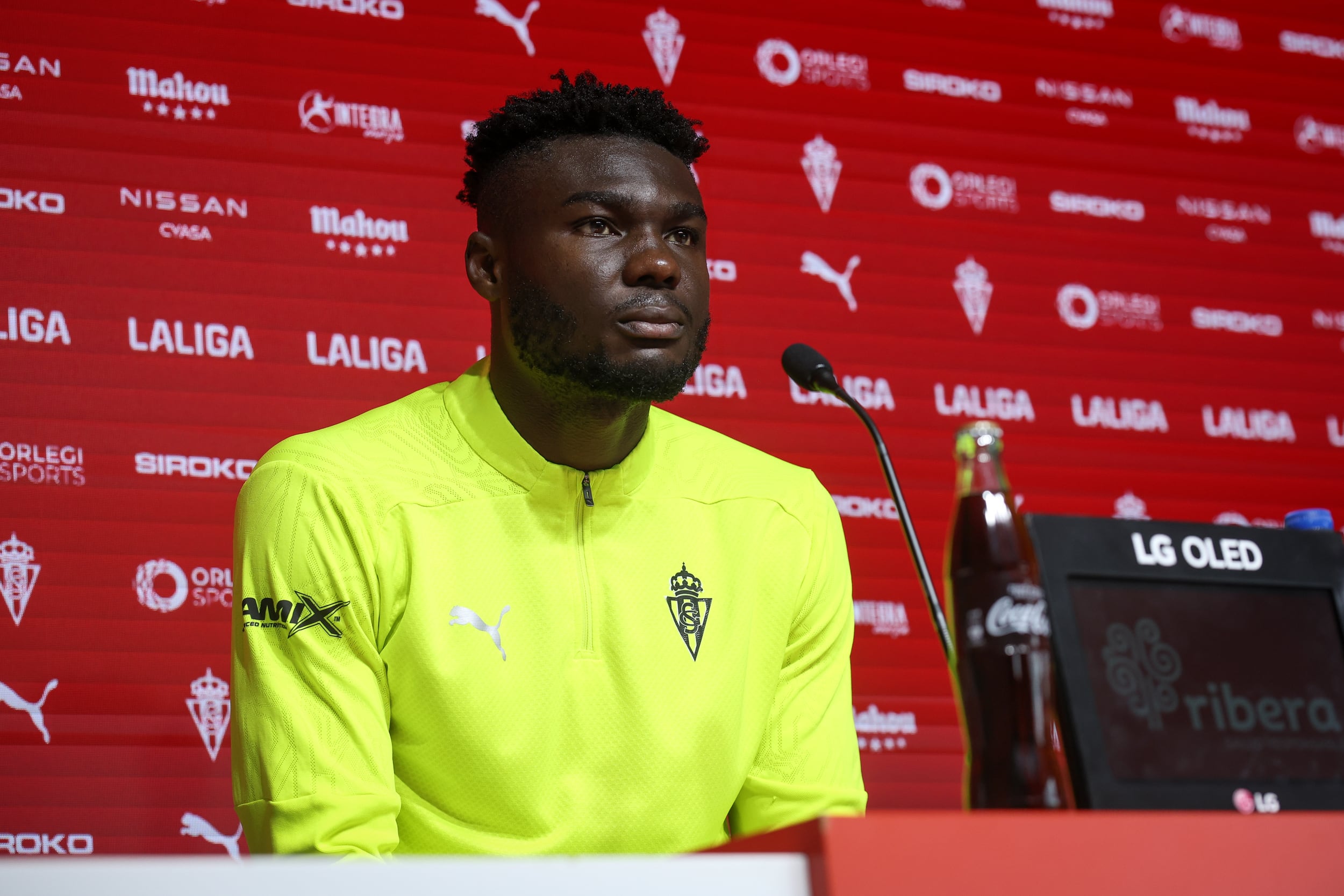 Caicedo durante la rueda de prensa