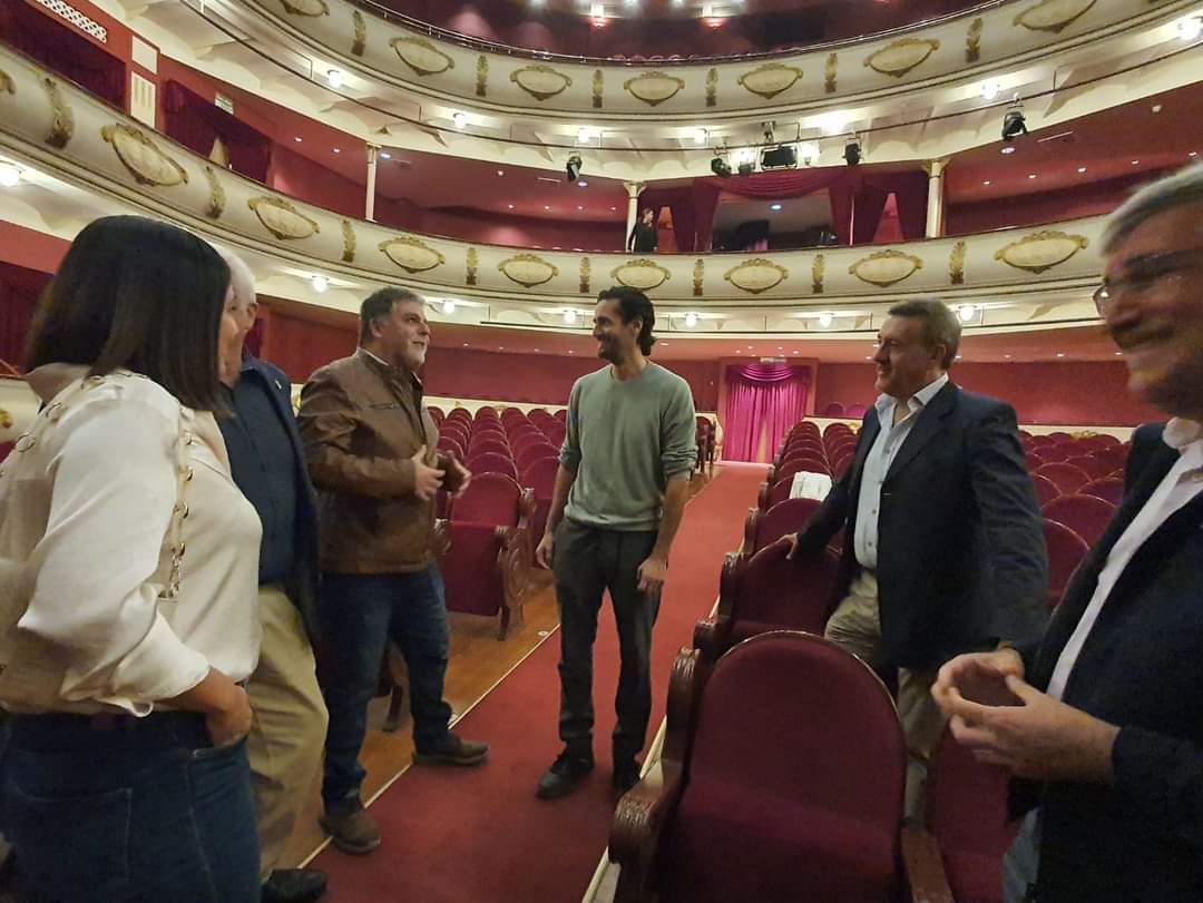 Momento tras la obra de teatro