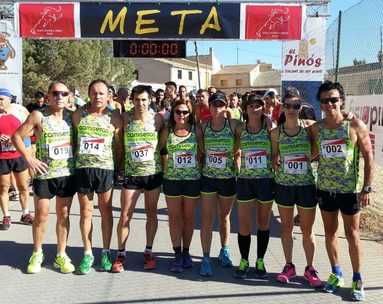 Atletas eldenses en la pedanía de El Culebrón