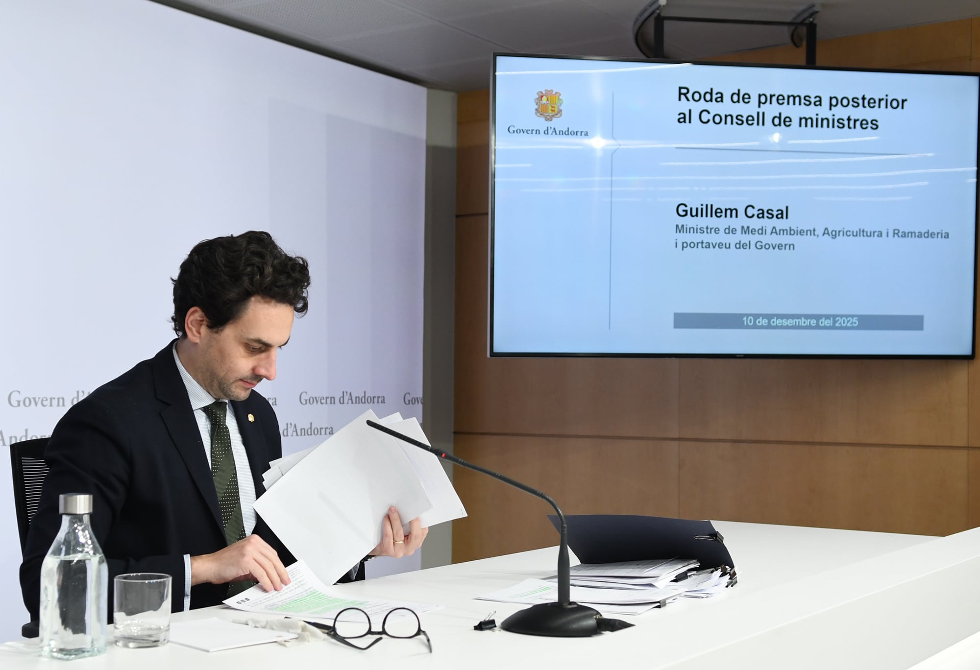 El ministre Portaveu, Guillem Casal