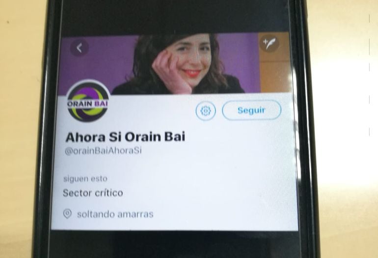 Portada de la cuenta de Orain Bai en Twitter