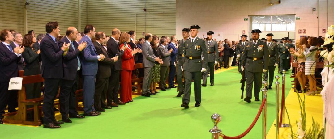 El acto se ha celebrado en el Recinto Ferial de la Hípica y la Comandancia de la Guardia Civil