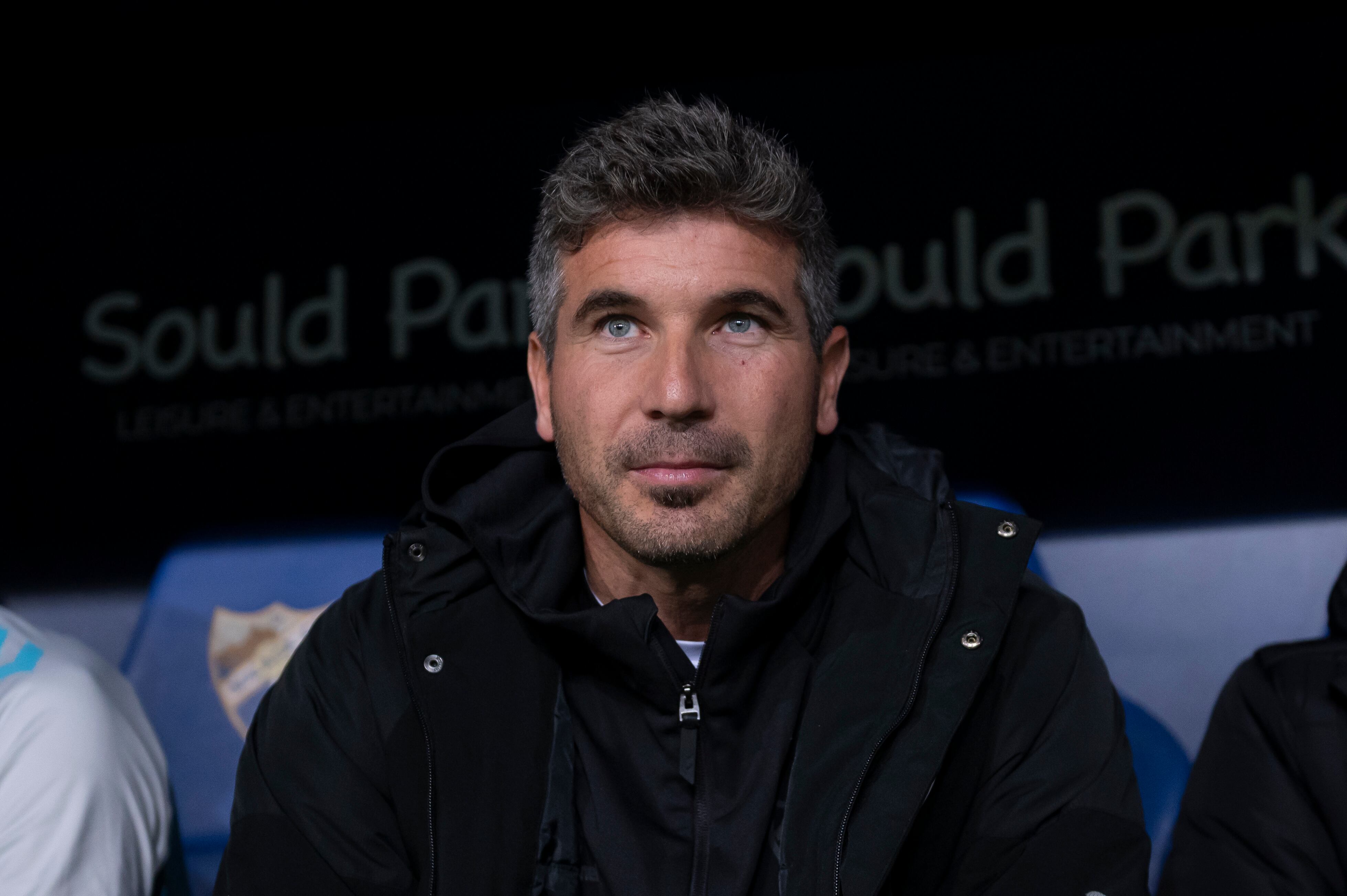 Funes, en su primer partido en La Rosaleda