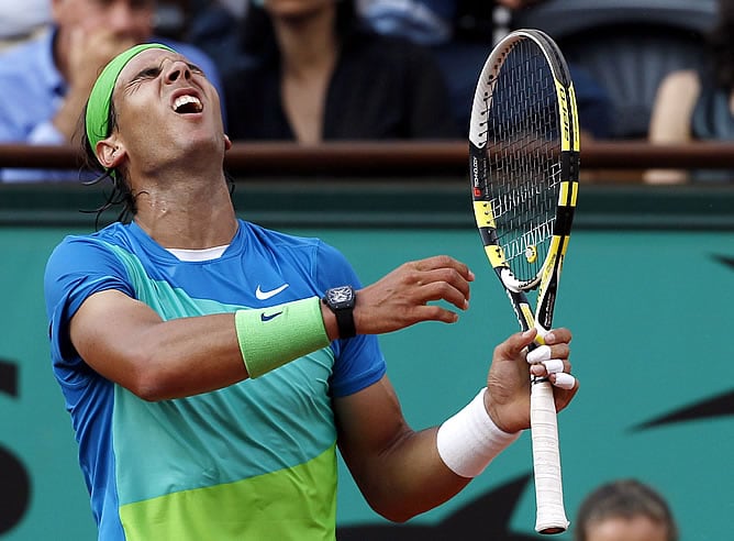 Nadal celebrando la victoria