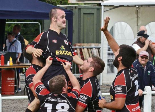 Partido de rugby inclusivo en Vitoria.
