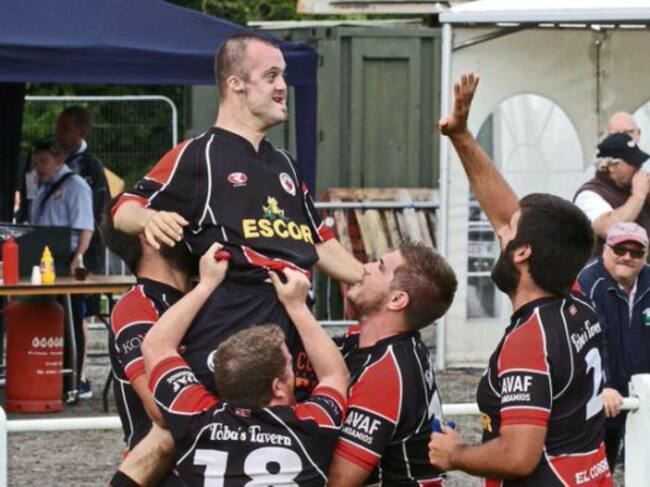 Partido de rugby inclusivo en Vitoria.