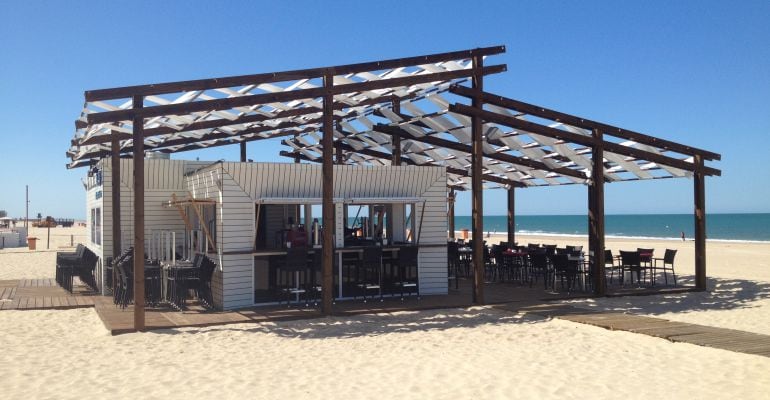 Un establecimiento de playa en Cádiz