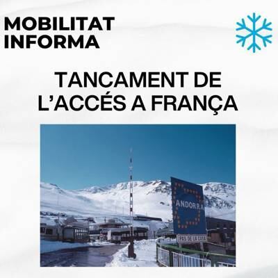 Anunci de tancament de l'RN22 a partir de les 19h.