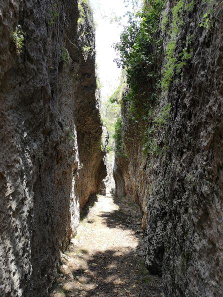 Callejones y pasadizos estrechos.