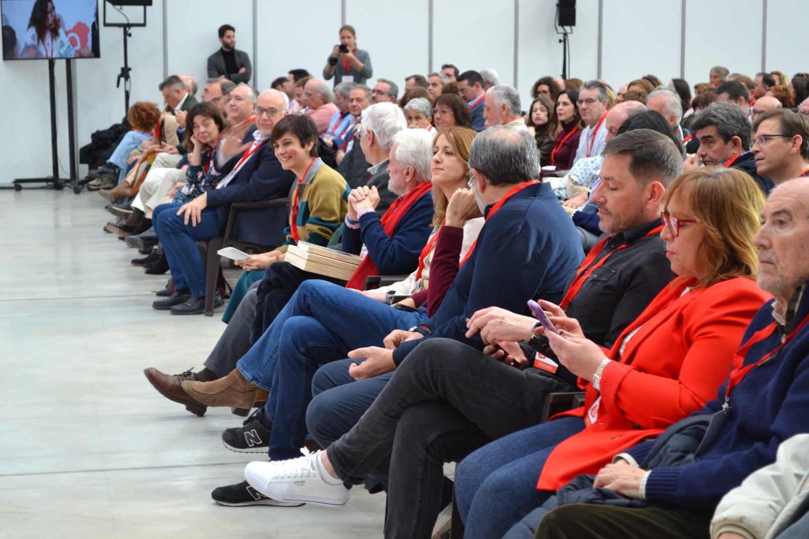 Cargos del PSOE durante la celebración del Congreso socialista de Ciudad Real