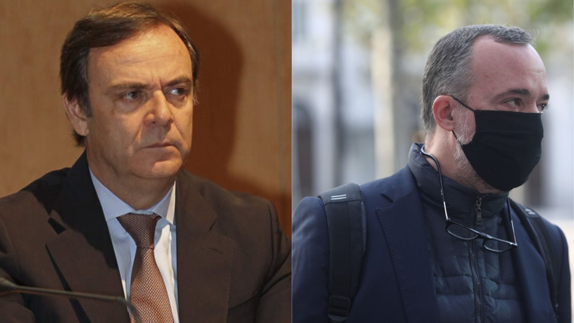 A la izquierda, el presidente de la Audiencia Nacional, José Ramón Navarro. A la derecha, el exsecretario de Estado de Seguridad Francisco Martínez, investigado en la trama &#039;Kitchen&#039;.