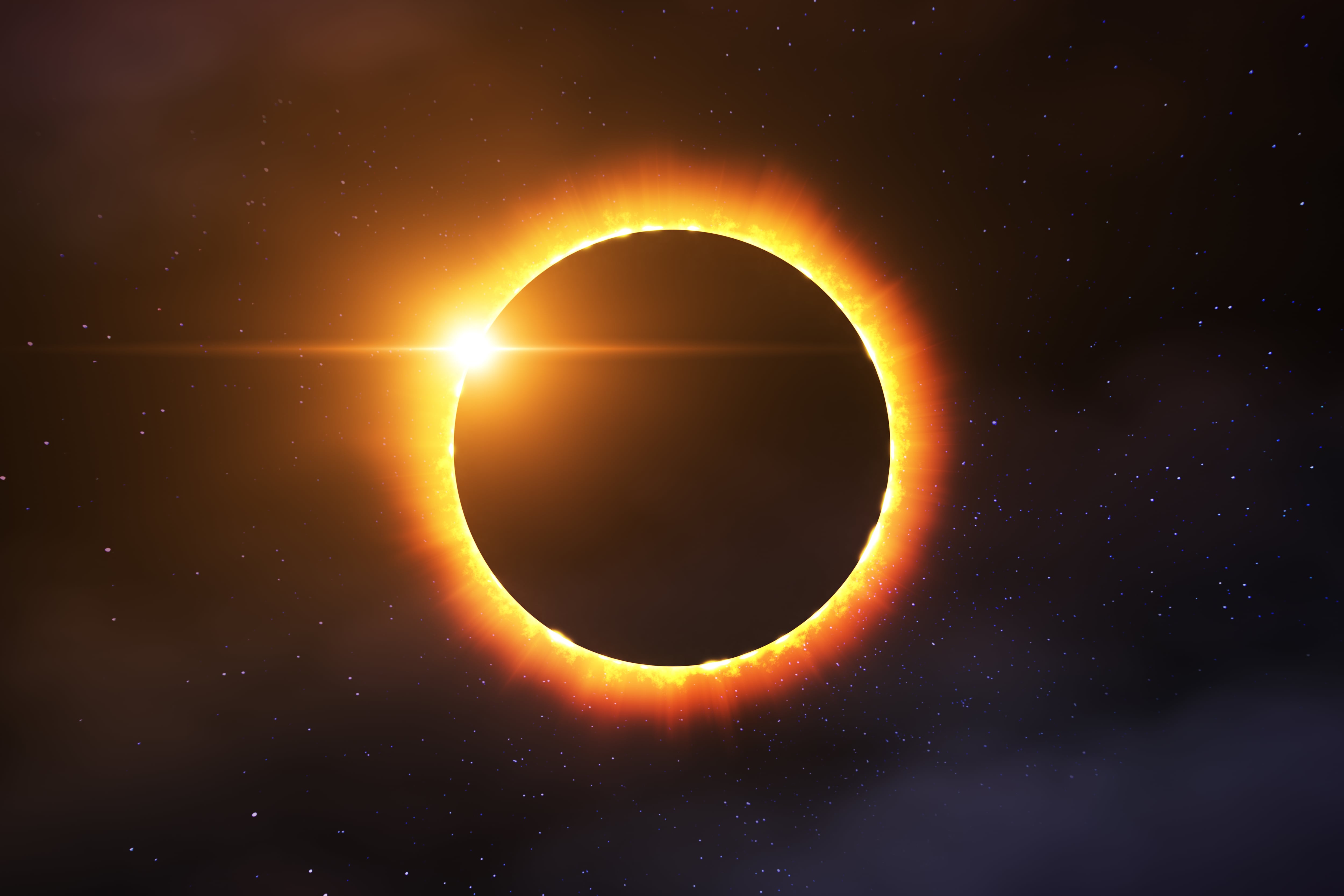 Imagen de un eclipse total de sol