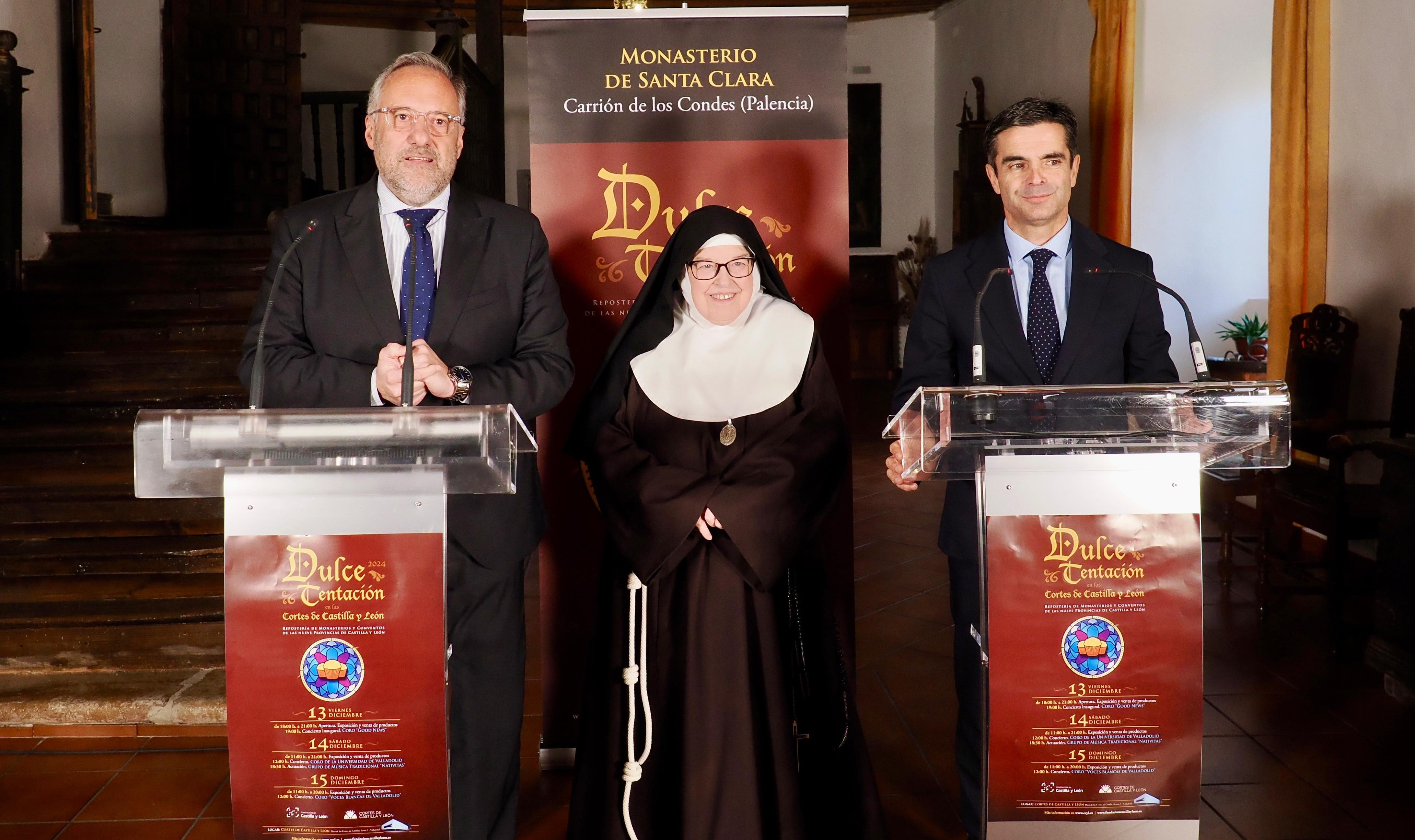 Presentación de ‘Dulce Tentación’, la feria de repostería de convento que se celebrará en las Cortes de cYL