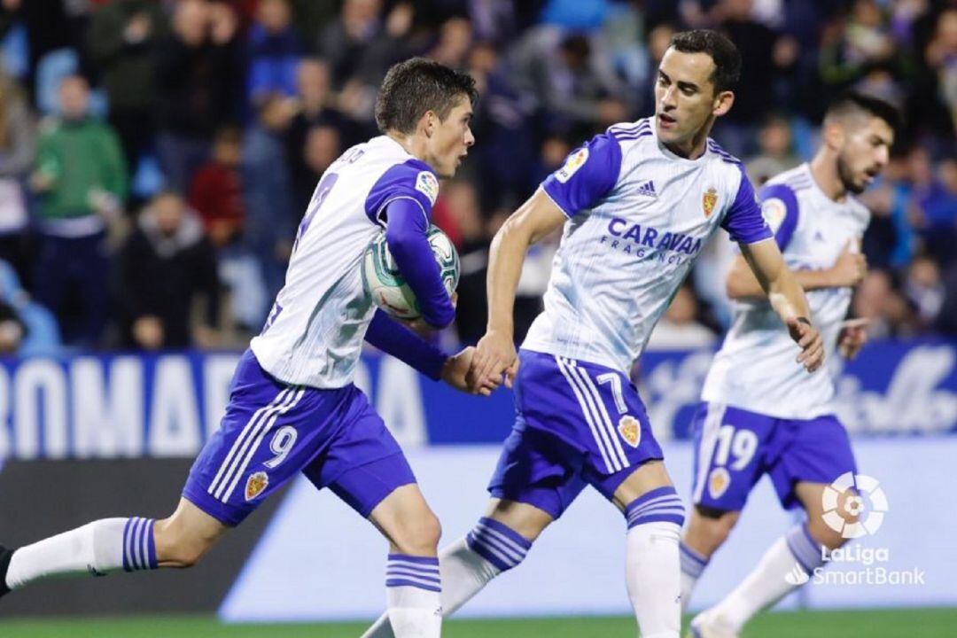 Alberto Soro marcó ayer su primer gol esta temporada con el Real Zaragoza