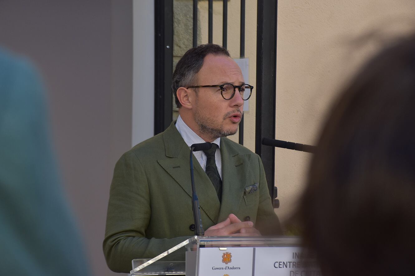 Xavier Espot en la inauguració del CAP de Ciutat de Valls