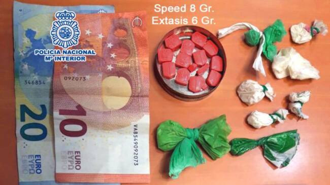 Sustancias encontradas por los agentes