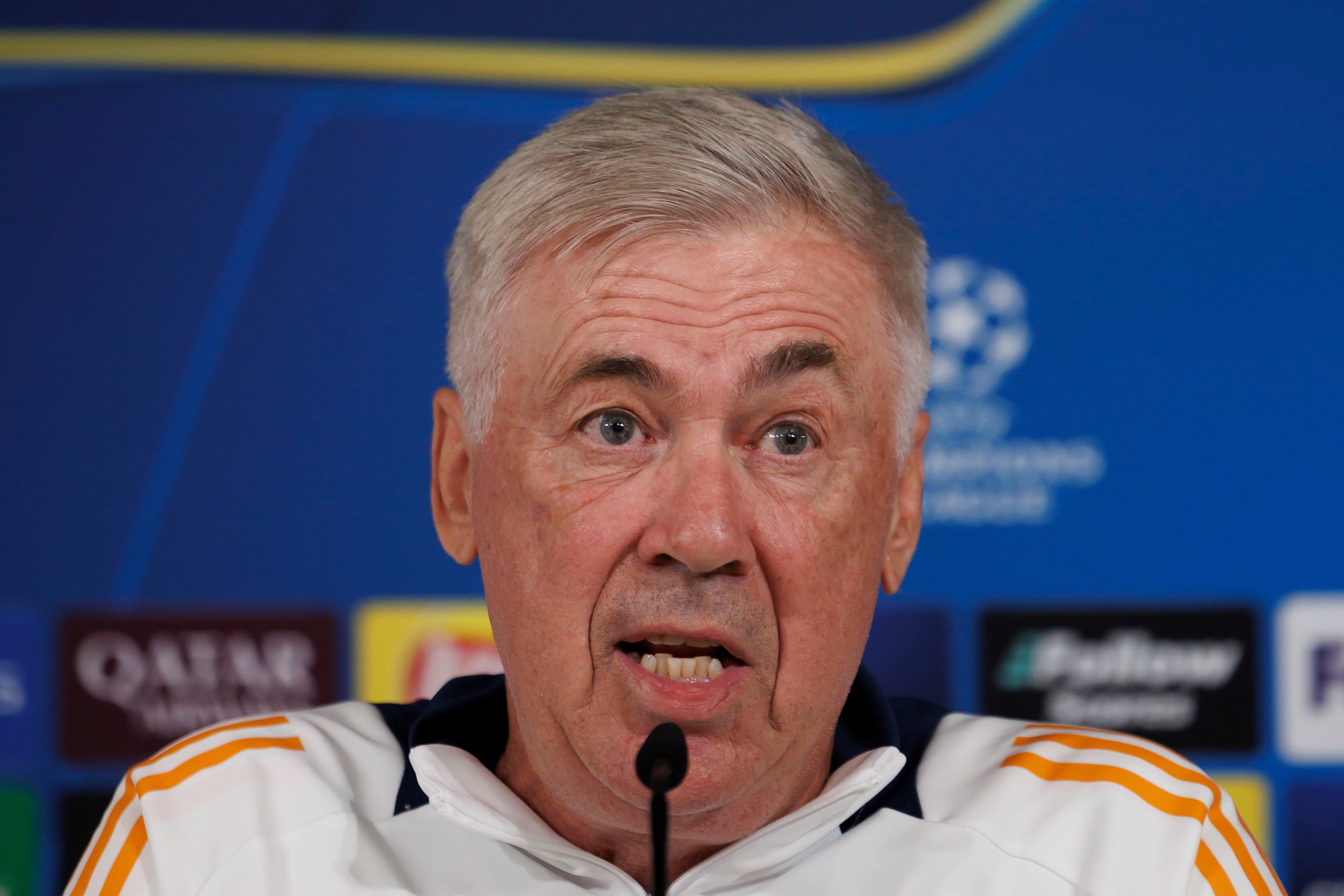 El entrenador del Real Madrid, Carlo Ancelotti