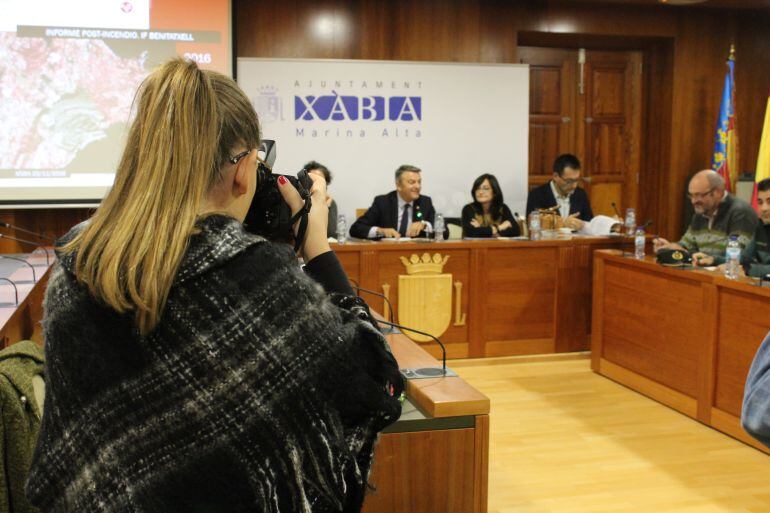 Constitución de la Mesa de Concertación Post Incendio en el Ayuntamiento de Xàbia.