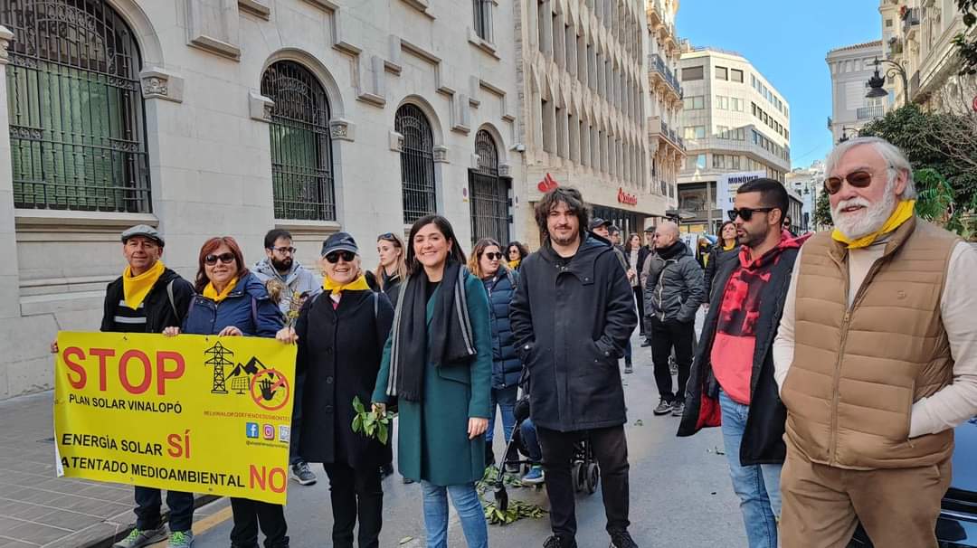 Imagen de la manifestación este sábado en Valencia